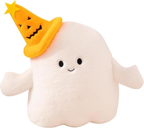 Xiyocadt Halloween Geister Plüschtier Geist Kuscheltier, Halloween Kürbis Kuscheltier mit Kürbis, Deko Kissen Weich Plüsch Puppe Spielzeug Stofftier Plüschkissen, Für Kinder Geschenk (30CM,B) von Xiyocadt