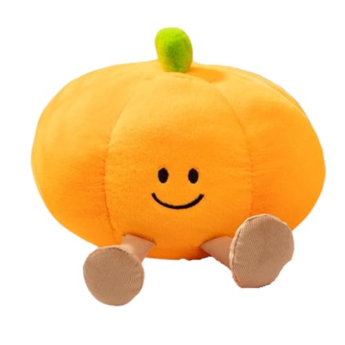 Xiyocadt Halloween Kuscheltier Plüsch Spielzeug Stofftier,Halloween Geist mit Kürbishut,Teufelshorn Plüschtier,kürbis Kuscheltier mit Beinen,für Geschenk Party Bett Sofa Deko Dekoration (24CM,a) von Xiyocadt