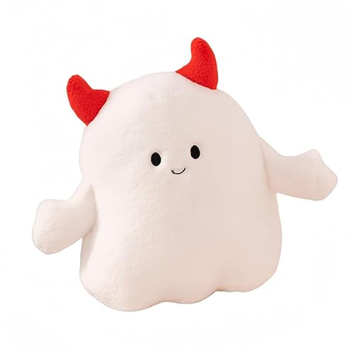 Xiyocadt Halloween Kuscheltier Plüsch Spielzeug Stofftier,Halloween Geist mit Kürbishut,Teufelshorn Plüschtier,kürbis Kuscheltier mit Beinen,für Geschenk Party Bett Sofa Deko Dekoration (28CM,c) von Xiyocadt
