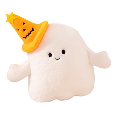 Xiyocadt Halloween Kuscheltier Plüsch Spielzeug Stofftier,Halloween Geist mit Kürbishut,Teufelshorn Plüschtier,kürbis Kuscheltier mit Beinen,für Geschenk Party Bett Sofa Deko Dekoration (30CM,c) von Xiyocadt