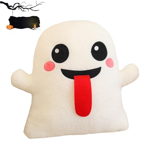Xiyocadt Halloween Stofftier Deko Kissen,Halloween Kürbis Geist Kissen, Lustiges -Kürbis-Kinder-Augapfel-Bonbon-Kissens süßes ausgestopftes Plüschkissen, Puppe, weiches Wärmekissen (B-youling) von Xiyocadt