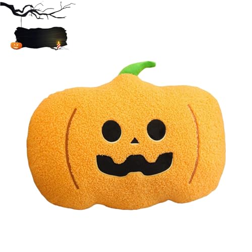 Xiyocadt Halloween Stofftier Deko Kissen,Halloween Kürbis Geist Kissen, Lustiges -Kürbis-Kinder-Augapfel-Bonbon-Kissens süßes ausgestopftes Plüschkissen, Puppe, weiches Wärmekissen (C-nangua) von Xiyocadt