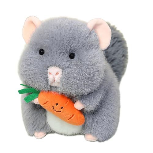 Xiyocadt Hamster Kuscheltier, Süßes Hamster Plüschtier Stofftier Flauschig Kissen, Kuscheltier Hamster Plüschtier Hamster Kissen,Grau/Weiß Weiches Hamster Puppen Spielzeug Für Geschenke, (20cm,D) Xiyocadt Hamster Kuscheltier, Süßes Hamster Plüschtier Stofftier Flauschig Kissen, Kuscheltier Hamster Plüschtier Hamster Kissen,Grau/Weiß Weiches Hamster Puppen Spielzeug Für Geschenke, (20cm,D) von Xiyocadt