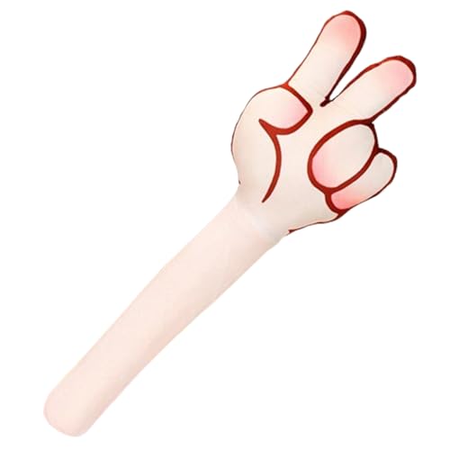 Xiyocadt Handfläche Kuschelkissen, 43CM Stein-Papier-Schere Kinderkissen, Verspielt Kuscheltier Plüschtier Kissen, Plüsch Stofftier Spielzeug für Kinder Mädchen Jungen (Schere) von Xiyocadt