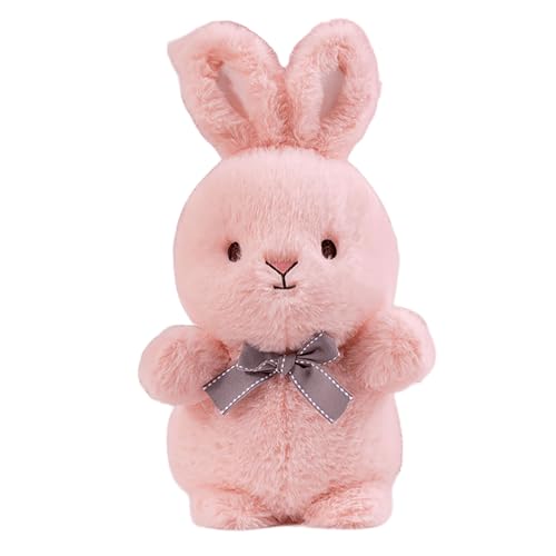 Xiyocadt Hase Kuscheltier, Kawaii Hase Stofftier, Weiches Peppiges Kuscheliges Plüsch Kaninchen Mit Schleife EAL Zum Kuscheln Und Spielen Mit Plüschtieren Raumdekoration,Geschenk (23cm,Rosa) von Xiyocadt