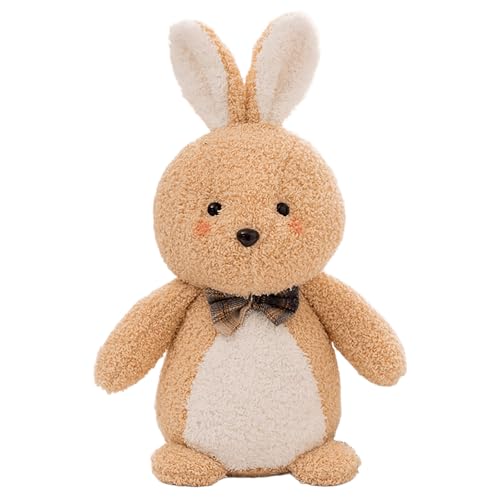 Xiyocadt Hase Kuscheltier 23CM,Kawaii Hase Stofftier,Plüschhase mit Schlappohren und Schüchternes Gesicht,Weiches Kuscheltier, Ausgestopfte Tiere für Kinder Weihnachten Ostern (23cm,Kaki) von Xiyocadt