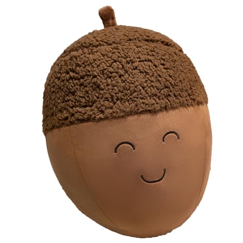 Xiyocadt Haselnuss Kuscheltier Plüschtiere, Haselnuss Stofftier, Niedliches Haselnuss Dekokissen, Geeignet für Jungen und Mädchen (45 cm,Dad) von Xiyocadt