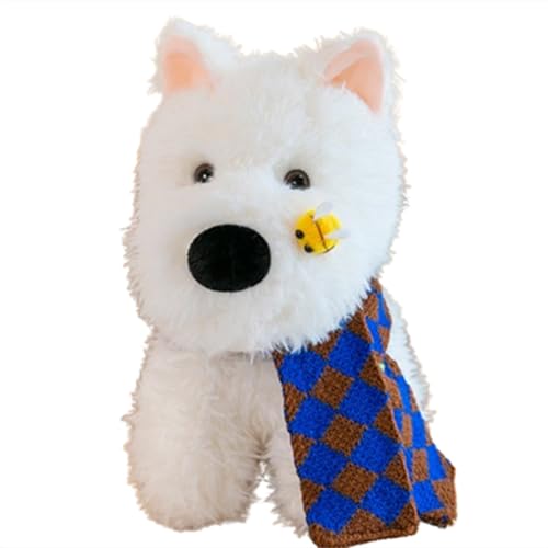 Xiyocadt Hund Stofftier, Weißer mit Halsband Kuscheltier,West Highland White Terrier Hund Plüschtier für Mädchen Jungen Kinder,Süßes lustiges Plüschtier,Geschenke für Kinder und Freunde (35cm,H) Xiyocadt Hund Stofftier, Weißer mit Halsband Kuscheltier,West Highland White Terrier Hund Plüschtier für Mädchen Jungen Kinder,Süßes lustiges Plüschtier,Geschenke für Kinder und Freunde (35cm,H) von Xiyocadt