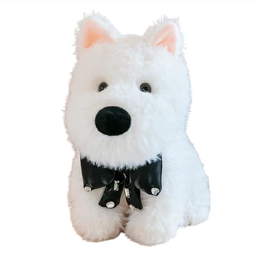 Xiyocadt Hund Stofftier, Weißer mit Halsband Kuscheltier,West Highland White Terrier Hund Plüschtier für Mädchen Jungen Kinder,Süßes lustiges Plüschtier,Geschenke für Kinder und Freunde (25cm,F) Xiyocadt Hund Stofftier, Weißer mit Halsband Kuscheltier,West Highland White Terrier Hund Plüschtier für Mädchen Jungen Kinder,Süßes lustiges Plüschtier,Geschenke für Kinder und Freunde (25cm,F) von Xiyocadt