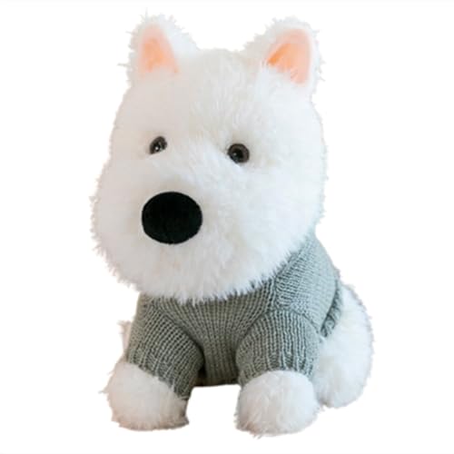 Xiyocadt Hund Stofftier, Weißer mit Halsband Kuscheltier,West Highland White Terrier Hund Plüschtier für Mädchen Jungen Kinder,Süßes lustiges Plüschtier,Geschenke für Kinder und Freunde (35cm,I) Xiyocadt Hund Stofftier, Weißer mit Halsband Kuscheltier,West Highland White Terrier Hund Plüschtier für Mädchen Jungen Kinder,Süßes lustiges Plüschtier,Geschenke für Kinder und Freunde (35cm,I) von Xiyocadt