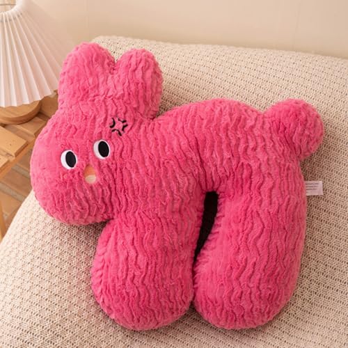 Xiyocadt Katze Plüschtier Kuscheltier Katzenkissen Weiches Stofftier, Krokodil Stofftier Riesen Kuscheltier, Kätzchen Geschenk für Erwachsene Kinder 3+ Jahre (45cm,Kaninchen) von Xiyocadt