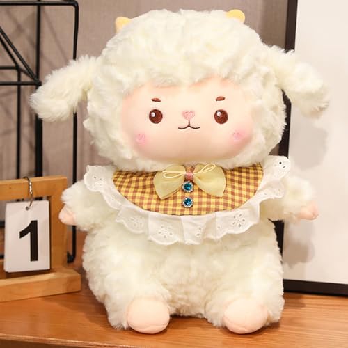 Xiyocadt Klein Schafe Puppe, Plush Tiere Spielzeug, Kinder Plüsenpuppe Stofftier Plüschtier Weich Kissen Stofftiere Kuscheltier Deko Geschenk für Kinder (23CM) von Xiyocadt