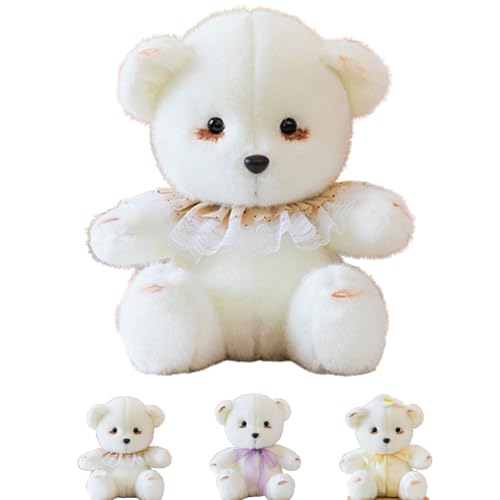 Xiyocadt Kleine WeißE PlüSchbäRen,TeddybäR GefüLltes Tier PlüSchtier Geschenk Stofftier PlüSchteddy,Schmusen Und Liebhaben Kuscheltier FüR Freundin (A,30cm) von Xiyocadt