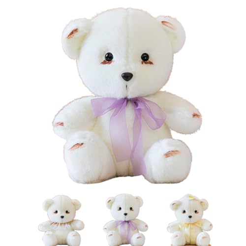 Xiyocadt Kleine WeißE PlüSchbäRen,TeddybäR GefüLltes Tier PlüSchtier Geschenk Stofftier PlüSchteddy,Schmusen Und Liebhaben Kuscheltier FüR Freundin (B,30cm) von Xiyocadt