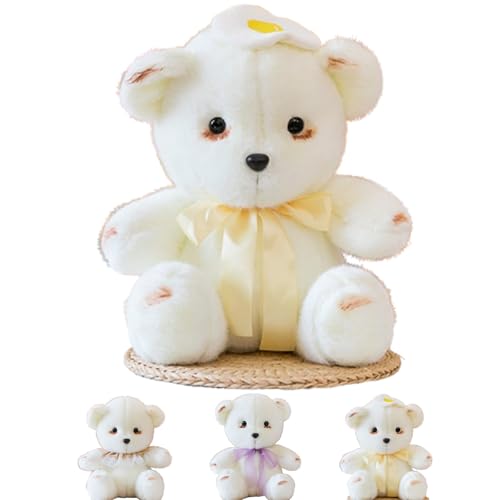 Xiyocadt Kleine WeißE PlüSchbäRen,TeddybäR GefüLltes Tier PlüSchtier Geschenk Stofftier PlüSchteddy,Schmusen Und Liebhaben Kuscheltier FüR Freundin (C,23cm) von Xiyocadt