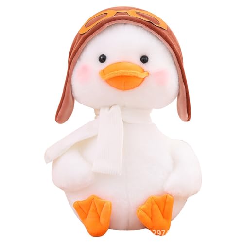 Xiyocadt Kuscheltier Ente,Kuscheltier Ente Puppe Stofftier, Cartoon Plüsch Spielzeug,Zum Spielen Und Kuscheln, Geschenk Für Freunde Und Kinder Mädchen (40cm,weiß) von Xiyocadt