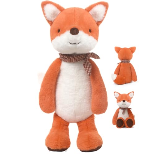 Xiyocadt Kuscheltier Fuchs Plüsch Spielzeug Flauschiger Stofftier Zum Spielen Fuchs Plüschtier, Niedliches Plüschtier Zum Kuscheln Und Spielen,Gemütliches Schmusetier (38cm) von Xiyocadt