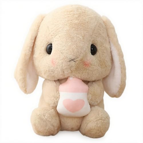 Xiyocadt Kuscheltier Hase, Kuschelhase, Bunny Plush, Stofftier Hase, Kikaninchen Plüschtier, Stuffed Animals für Jungen Mädchen Kleinkinder Geburtstag Dekoration zu Hause (75CM,Khaki) von Xiyocadt