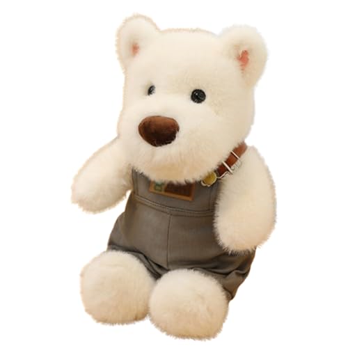 Xiyocadt Kuscheltier Hund,Hund Westie Plüschtier Abnehmbarer Overall,Westie Figur Kawaii Hunde Kuscheltier Für Kinder,Der Treue Begleiter Zum Kuscheln Und Liebhaben Für Jeden Anlass (30cm,Grau) von Xiyocadt