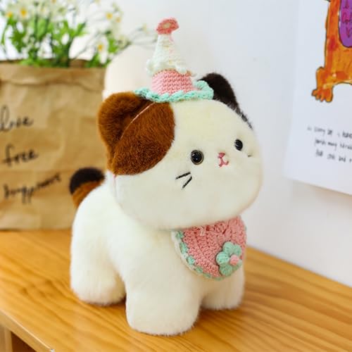 Xiyocadt Kuscheltier Katze, Cat Plushie, Plüsch Katze,Kissen Katze, Kinder Spielzeug Geschenke für Mädchen und Jungen (20CM,B) von Xiyocadt