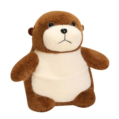 Xiyocadt Kuscheltier Otter Plüschtier zum Kuscheln Spielen Plüsch, Niedliches Plüschtier Zum, Otter Plüschkissen für Kuscheltierliebhaber Weihnachten Geburtstag Geschenk (33cm,Otter) von Xiyocadt