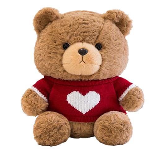 Xiyocadt Kuscheltier Teddybär Plüschtier, Plüsch Bär, Flauschiger Stofftier zum Kuscheln Spielen,Mit Pullover Kuscheltiere Flauschige Puppen for for Kinder,Geschenke für Kinder Mädchen (25cm,B) von Xiyocadt