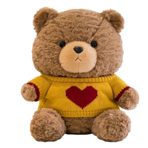 Xiyocadt Kuscheltier Teddybär Plüschtier, Plüsch Bär, Flauschiger Stofftier zum Kuscheln Spielen,Mit Pullover Kuscheltiere Flauschige Puppen for for Kinder,Geschenke für Kinder Mädchen (25cm,C) von Xiyocadt
