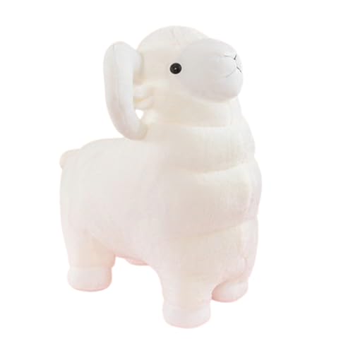Xiyocadt Lamm Plüschtier Schaf Kuscheltier Schafe Stofftier Plüschtier,Kuscheltier Ziege,Schon Das Schaf Tier Kissen Für Kinder Baby Jungen Mädchen,Geburtstagsgeschenk Für Freundin (40cm,Weiß) von Xiyocadt