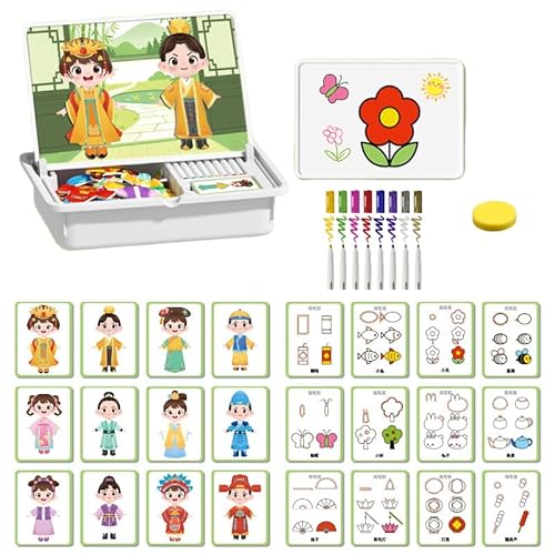 Xiyocadt Magnetisches Puzzle zum Anziehen für unterwegs, doppelseitiges Lernspielzeug für Kinder und Erwachsene ab 14 Jahren (D) von Xiyocadt