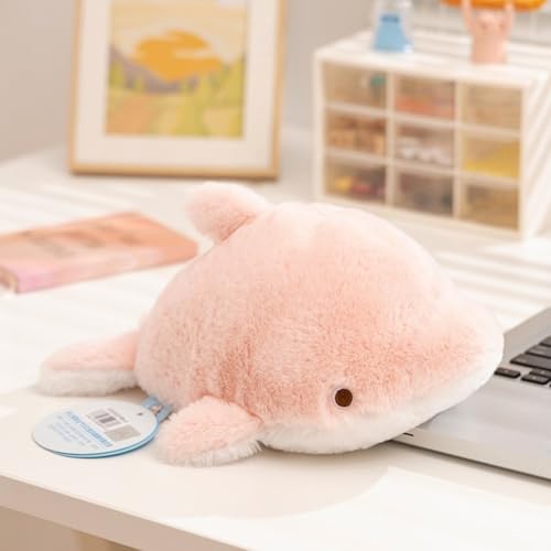Xiyocadt Meeresreihe Plüschpuppen, Robben Kuscheltier, Wal Plüschtier, Delfine Hai Stofftier Spielzeug Puppe, Plush Kissen Geschenk für Kinder Mädchen Jungs (Delfine) von Xiyocadt