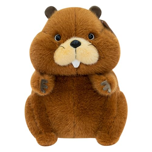 Xiyocadt Murmeltier Kuscheltier, Plüschtier，Weich Murmeltier Plüsch Spielzeug, Simulation Murmeltier Plüsch Spielzeug, Niedliches Murmeltier-Plüschkissen, Geschenk für Freunde und Kinder (30cm) von Xiyocadt