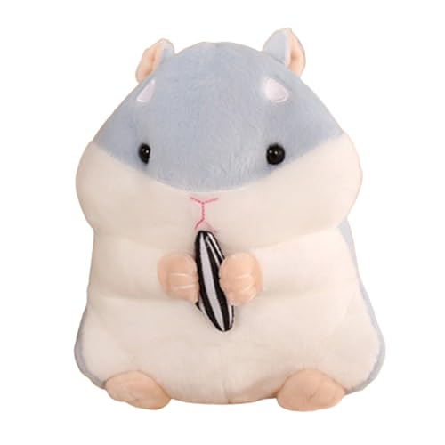 Xiyocadt Niedliche Melone Samen Hamster Plüschtier, Spielzeug Kleine Kuscheltiere Für Kinder,Dekorativer Hamster Kissen für Besondere Raumdekoration Anlässe und Raumdekoration (23cm,blau) von Xiyocadt