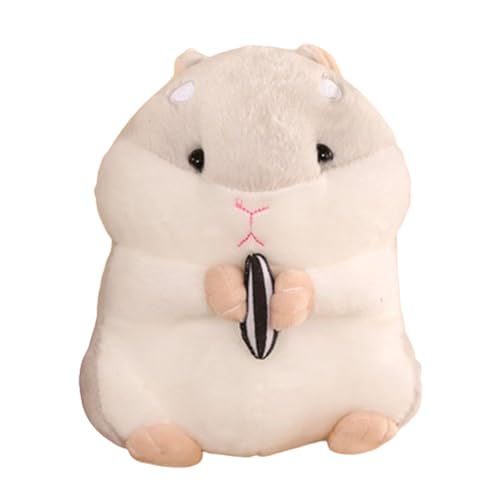Xiyocadt Niedliche Melone Samen Hamster Plüschtier, Spielzeug Kleine Kuscheltiere Für Kinder,Dekorativer Hamster Kissen für Besondere Raumdekoration Anlässe und Raumdekoration (23cm,grau) von Xiyocadt