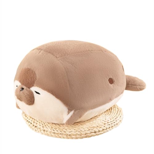 Xiyocadt Niedliche weiche Tierrobbe, Kissen Plüschtier Puppe Robbe, Puppe Kinder,Plüschtier Super Plüsch Spielzeug Geschenk für Kinder (40cm,braun) von Xiyocadt