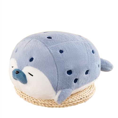 Xiyocadt Niedliche weiche Tierrobbe, Kissen Plüschtier Puppe Robbe, Puppe Kinder,Plüschtier Super Plüsch Spielzeug Geschenk für Kinder (60cm,blau) von Xiyocadt