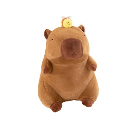 Xiyocadt Niedliches Capybara Kuscheltier mit Bienenpuppen, Simulation Tier Capybara Puppen, Capybara Plüsch Spielzeug, Wasserschwein Kuscheltier Für Home Deko Mädchen Und Jungen (50cm,mifeng) von Xiyocadt