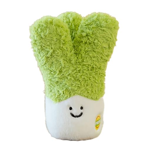 Xiyocadt Obst Gemüse Plüschtiere, Niedlichen Obst Gemüse Kuscheltier, Plüschtier Kissen Gemüse Obst-und Gemüsesorten aus Plüsch weich und flauschig,süßes Spielzeug Geschenk (Scallion) von Xiyocadt