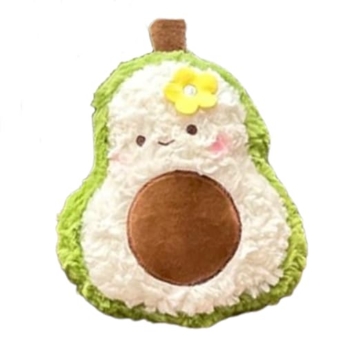 Xiyocadt Obst Gemüse Stofftier Plüschtier Kissen, 20cm Spielzeug Kuscheltier Puppe Wurfkissen für Mehrfarbig Kaufladen Kinderküche Kinder Mädchen Jungen (Avocado) von Xiyocadt