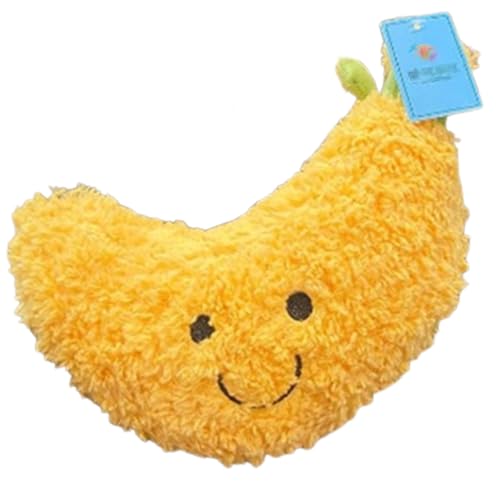 Xiyocadt Obst Gemüse Stofftier Plüschtier Kissen, 20cm Spielzeug Kuscheltier Puppe Wurfkissen für Mehrfarbig Kaufladen Kinderküche Kinder Mädchen Jungen (Bananen) von Xiyocadt