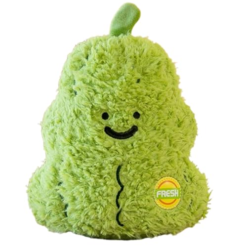 Xiyocadt Obst Gemüse Stofftier Plüschtier Kissen, 20cm Spielzeug Kuscheltier Puppe Wurfkissen für Mehrfarbig Kaufladen Kinderküche Kinder Mädchen Jungen (Bittermelone) von Xiyocadt