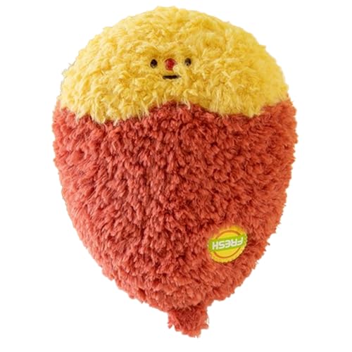 Xiyocadt Obst Gemüse Stofftier Plüschtier Kissen, 20cm Spielzeug Kuscheltier Puppe Wurfkissen für Mehrfarbig Kaufladen Kinderküche Kinder Mädchen Jungen (Süßkartoffeln) von Xiyocadt