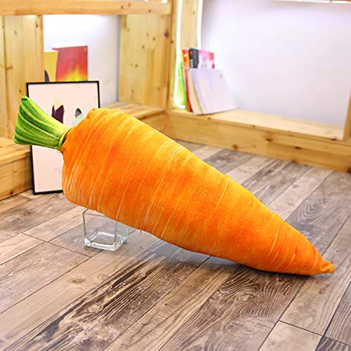 Xiyocadt Obst Und Gemüse Spielzeug,Deko Obst Gemüse Dekoration,3D Simuliertes Obstkissen (Karotten/75) von Xiyocadt