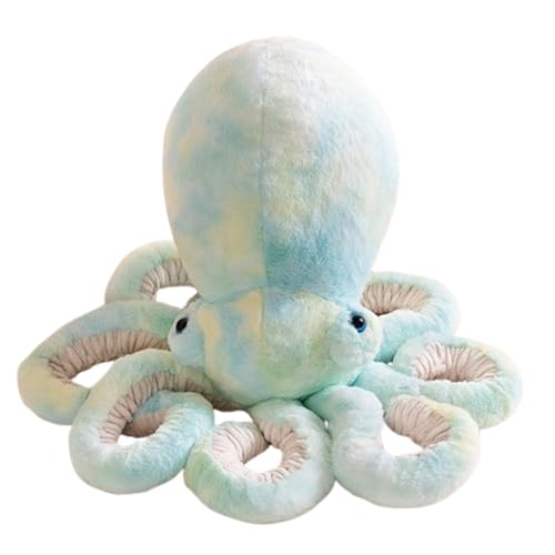 Xiyocadt Oktopus Kuscheltier, Plüsch Oktopus Kuschelkissen Puppe, Krake Plüschtier, Tintenfisch Stofftier Spielzeug Geschenk für Kinder Mädchen Jungen Freunde (45cm,Gelb) von Xiyocadt