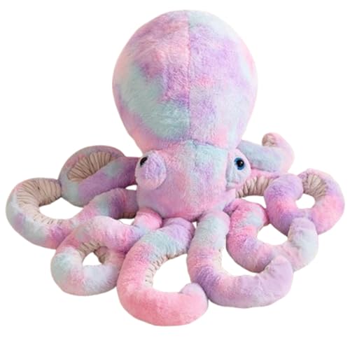 Xiyocadt Oktopus Kuscheltier, Plüsch Oktopus Kuschelkissen Puppe, Krake Plüschtier, Tintenfisch Stofftier Spielzeug Geschenk für Kinder Mädchen Jungen Freunde (45cm,Violett) von Xiyocadt