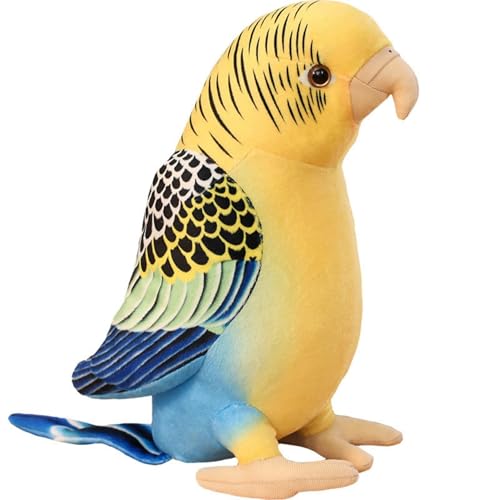 Xiyocadt Papagei Kuscheltier, Tukan, Papagei Stofftier, Papagei Plüschtier zum Spielen & Kuscheln Geburtstagsgeschenk für Kinder Mädchen Jungen (Papagei(26cm)) von Xiyocadt
