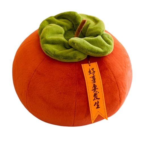 Xiyocadt Persimone Kuscheltier,Süß Obst Stofftiere Spielzeug,Früchte Plüschtier Weich Cartoon Puppe Gefüllte Plüsch Persimone Kissen Puppe Spielzeug,für Jungen Mädchen Geburtstag (40cm,rot) von Xiyocadt