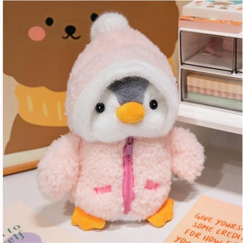 Xiyocadt Pinguin Kuscheltier,25cm Pinguin Stofftier Plüschtier Plüsch Spielzeug Plüschtier Kissen,Geschenke Für Mädchen Und Jungen Kann Als Geschenk Verwendet Werden (Rosa) von Xiyocadt