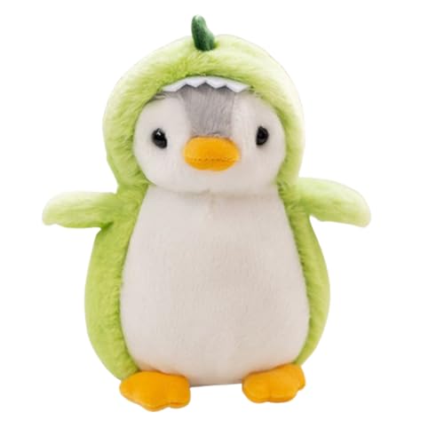 Xiyocadt Pinguin Kuscheltier Klein, 20cm Pinguin Plushie, Weihnachtsdekoration Weihnachtsmann, Schneemann Kaninchen Dinosaurier Einhorn Elch (Grüner Dinosaurier) von Xiyocadt