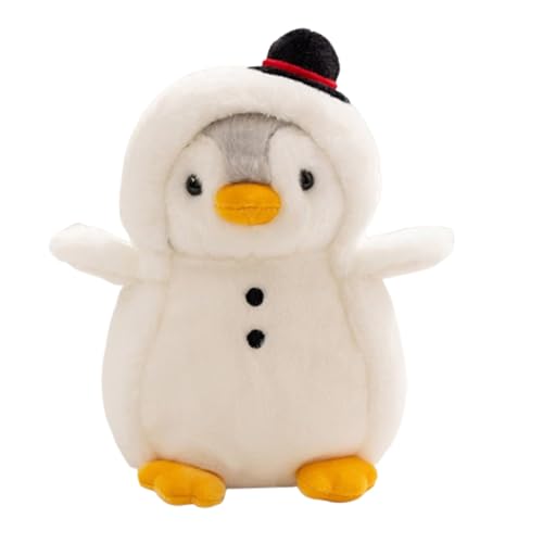 Xiyocadt Pinguin Kuscheltier Klein, 20cm Pinguin Plushie, Weihnachtsdekoration Weihnachtsmann, Schneemann Kaninchen Dinosaurier Einhorn Elch (Schneemann) von Xiyocadt