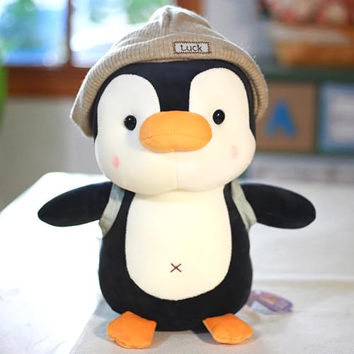 Xiyocadt Pinguine Plüsenpuppe, Plush Kuscheltier Spielzeug Puppe, Stofftier Plüschtier Kissen Halten, Kinderpuppen Tiere Stofftiere Geschenk für Kinder (48CM,Beige) von Xiyocadt